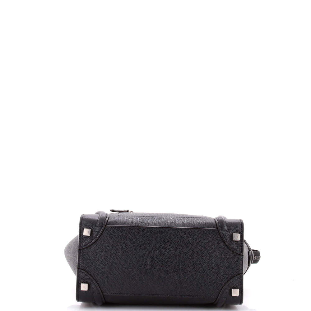 Celine Luggage Bag Grainy Leather Micro #245021C16B - Picture 4 of 7